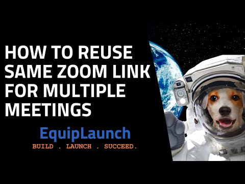 *How to Reuse Same Zoom Link for Multiple Meetings*