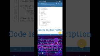 fill color in square in python mobile|BecomeA Programmer|