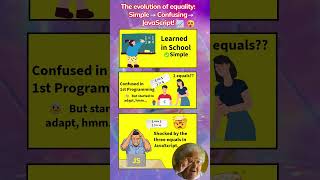 😭The Evolution of Equality: From School to JavaScript Hell #javascript