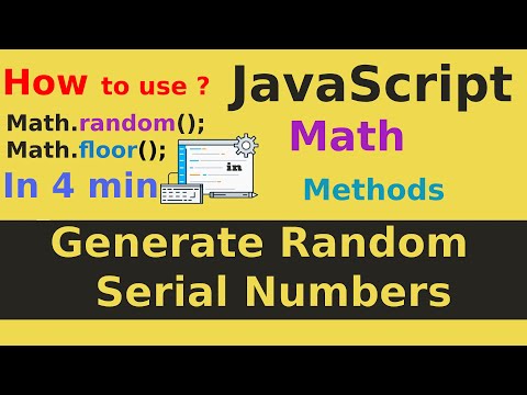 How to Use JavaScript Math Object - Generate Random serial numbers