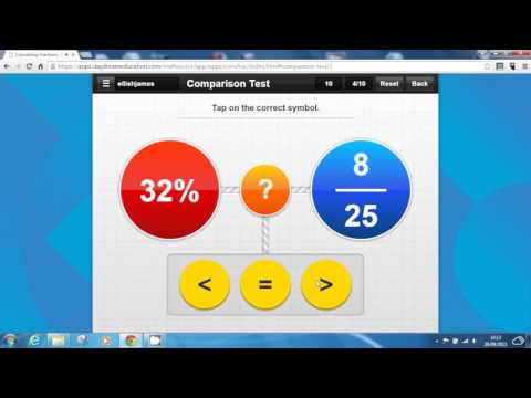Converting Fractions, Decimals & Percentages Maths App: Maths Tutor