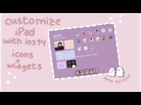 how to customize your iPad with iOS 14 ~aesthetics~ 💜 kpop BTS theme 💜