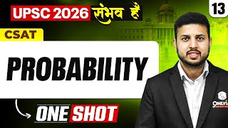 UPSC CSAT PROBABILITY | UPSC 2026 -27 | ONE SHOT 🔥 | Complete CSAT | UPSC 2026