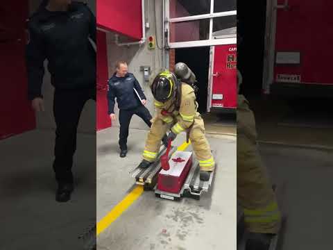 Grab the sledge hammer! Firefighter, fitness, strength, and skill development 👩‍🚒💪! #firefit t