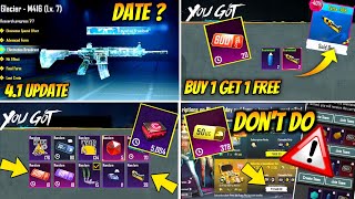 M416 GLACIER  RELEASE DATE ? |BUY 1 GET ONE FREE MATERIAL TRICK | CYBER WEEK 1 YEAR PRIME PLUS TRICK