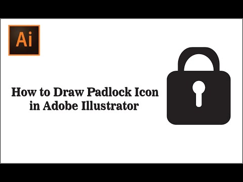 How to Draw Padlock Icon in Adobe Illustrator #padlock #Palockicon #adobeillustrator #grafixtube