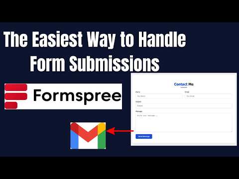 Build a Contact Form with ZERO Backend Code! | Submit Forms with Formspree
