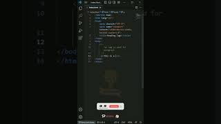 HTML paragraph Tag #shorts #youtubeshorts #html