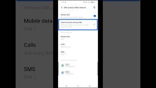 Internet access during calls sim2 on #techyoutuber