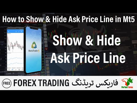 How to show & hide Ask price line in Mt5 trading App for Beginner