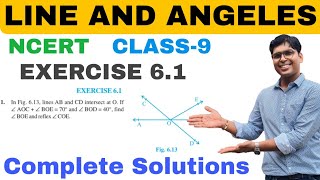 Lines and Angles Ex-6.1 || class-9 || NCERT Complete Solution #thestudyofficial #maths