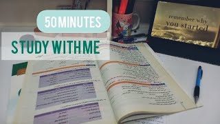 50 minutes study with me          #realtimestudysession #studywithmerve #studyathome