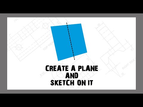 create a plane and sketch on it, solid works