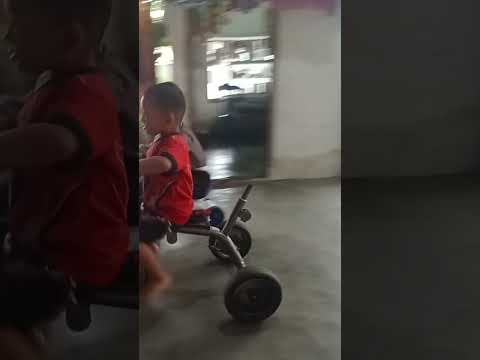 Lomba sepeda rafka vs adek Fathir #shorts