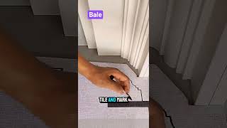 Pro Tips: Installing Tiles on Curved Edges" #shorts #TilingTips #DIYHomeImprovement #TileWork #diy