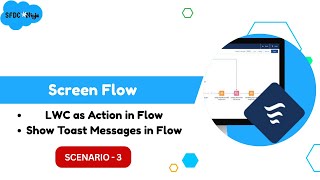 Flow Scenario - 3 ( LWC as Action and Show Toast Messages in Flow)
