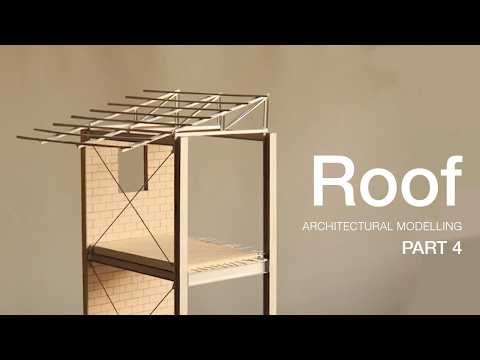 Installing the Roof Truss & Gutter | House Section Model (Part 4 – Final)