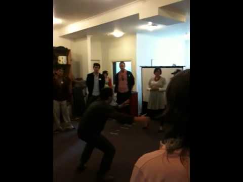 Voice percussion with Roberto at #trampoline