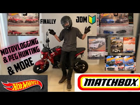 HOT WHEELS MotoVlogging #2 & Peg Hunting EPIC jdm HAUL  Lamborghini Countach  skyline GTR  2 pack