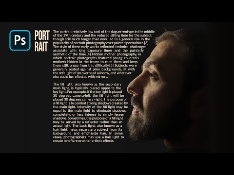 [ Photoshop Tutorial ] How to Wrap Text Around Any Image in Photoshop 2021 #shorts