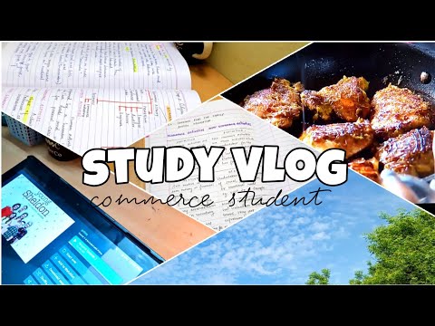 Study vlog 🍃| a day in my life| lots of studying| commerce| #aestheticlifestyle