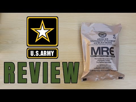 US Army MRE Menu 24 Review (Meal Ready to Eat)