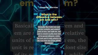 em vs rem in CSS!!! #shorts #frontend #css #css3  #html5