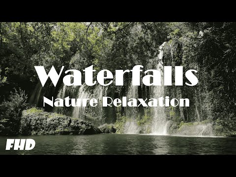Relaxing Nature Sounds (FHD) - Flowing Water, Waterfalls & Soothing Music - FHD