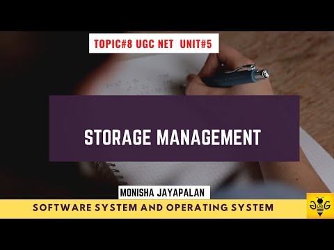 Storage Management | Topic 8 Unit 5 - Software & Operating System | NTA UGC NET Computer Science |