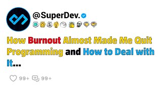 How Burnout Almost Made Me Quit Programming and How to Deal with It... - AI generated