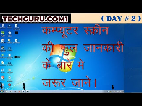 Computer Desktop Screen Full Information | Parts of Desktop Screen | Desktop ki puri jankari /