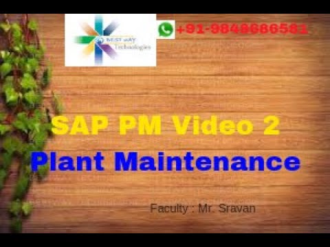 SAP PM @ Equipment_Master -SAP PM (Plant Maintenance) videos(91-9000567126)