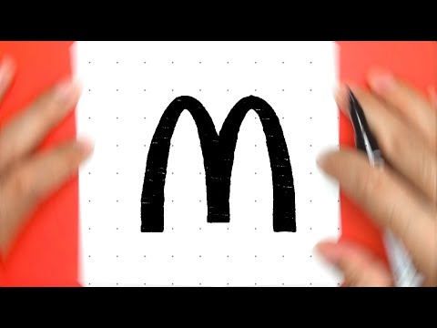 HOW TO DRAW MCDONALDS LOGO | STEP BY STEP