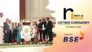 RNIT AI Solutions Limited | Official BSE Listing Ceremony | A Major Milestone in RNIT AI Journey.