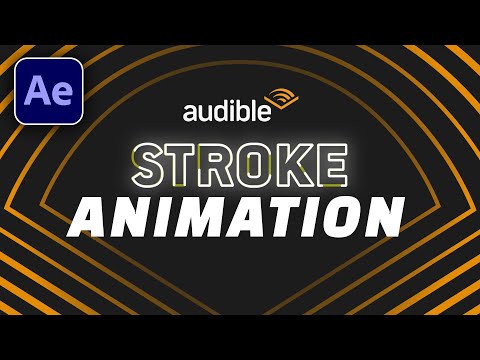 Audible Commercial -  Stroke Logo Animation in After Effects | Tutorial
