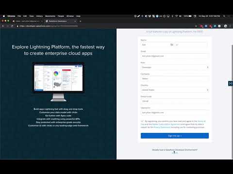 How to: Signup for a Salesforce Developer Account