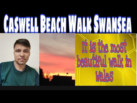 Why not go for a walk on Caswell Beach Swansea Wales? | UK 2021 | #swansea #visitwales #caswellbeach