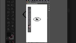 How To Create Eye Icon In Illustrator #adobeillustratortipsandtricks   #howtocreatelogo #viralshorts