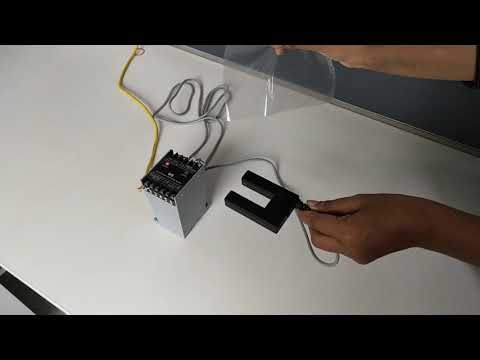 Infrared Slot sensor for transparent plastic