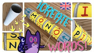 HOW to TEACH how TO READ in a FUN WAY ✏️Maria MONTESSORI 🌏 RECYCLE with Gato Rainbow & Gata Moon