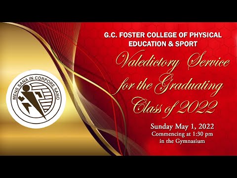 GC Foster College Valedictory Service 2022