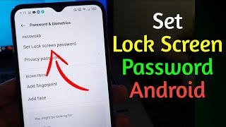 mobile par password kaise lagate hain | mobile par password kaise lagaye