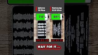☠️⚡ SAMSUNG S24 ULTRA VS IPHONE 16 PLUS BATTERY TEST!!🔋
