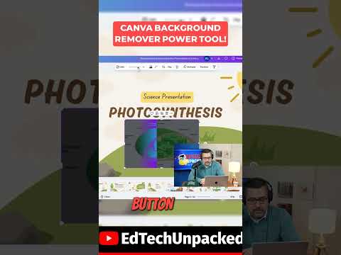 Canva Power Tool- Background Remover! #shorts #canva #podcast #edtech #edtechtools