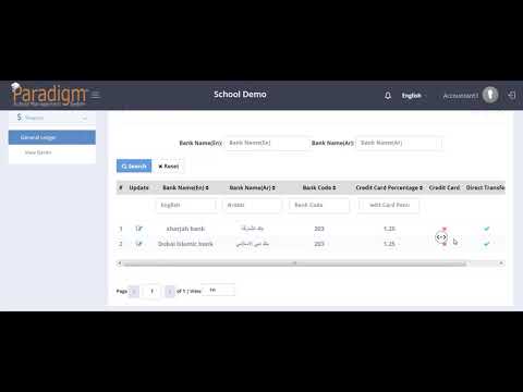 How to add and edit bank details-Paradigm