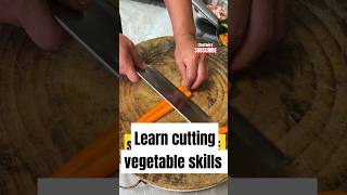Fast & Easy Way to Cut Vegetables Like a Chef 👨‍🍳 #chef #cuttingskills #cut #cooking #chefwire