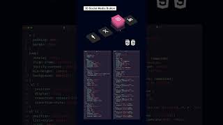 3D Social media button #socialmedia #csseffect #css