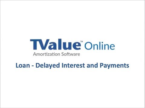 TValue Online - Loan with Delayed Interest & Payments