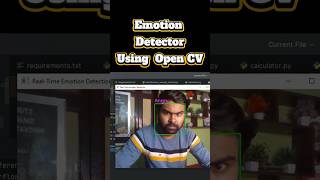 Detecting Emotions with Python Open CV project #python #pythonprojects