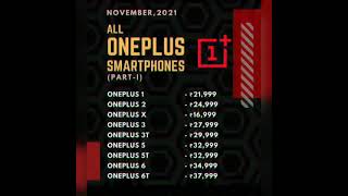 ONEPLUS all smartphones price list (part -1) must watch #tech #shorts